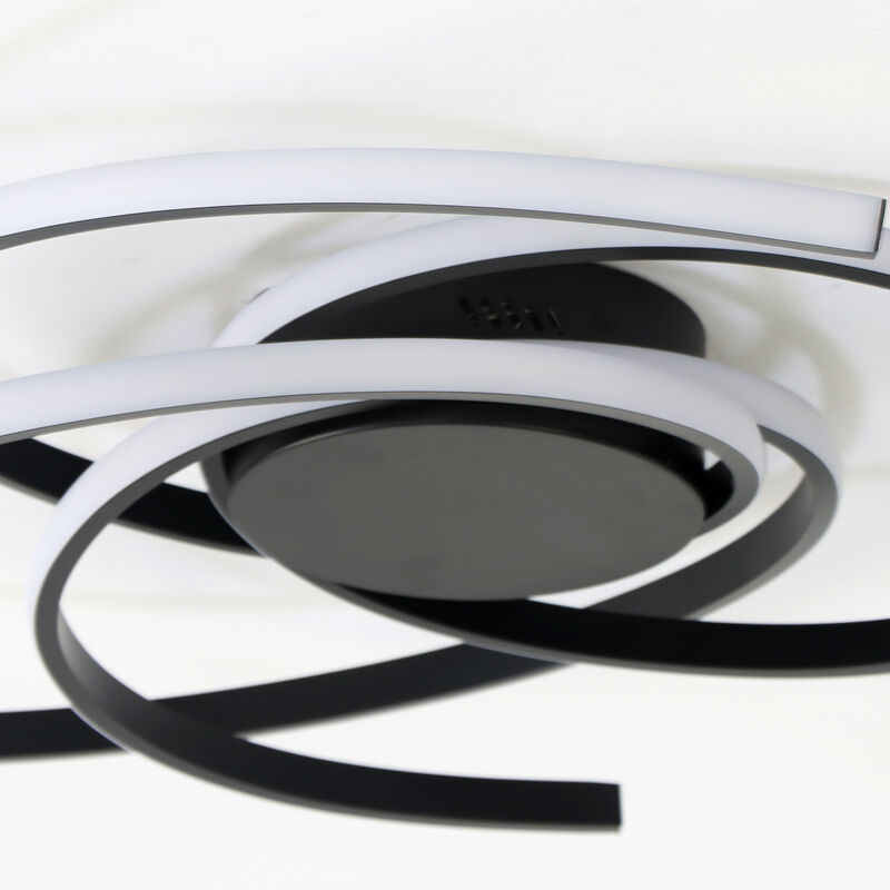 Modern LED Semi Flush Mount with Remote Control image number 6