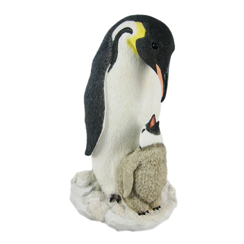 Mother And Child Penguin Statue Baby Chick image number 0