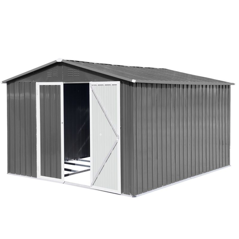 10x12 Ft Metal Outdoor Storage Shed image number 1