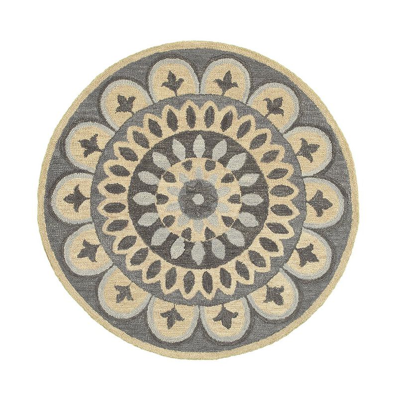 LR Home Dazzle Wool Area Rug Indoor