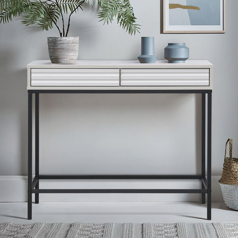 Casimo 35.43 in. Rectangular Engineer Wood Console Table