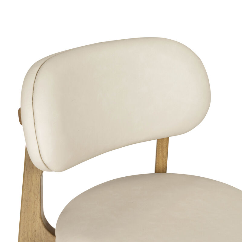 Carnation Cream Performance Vegan Leather Counter Stool image number 5