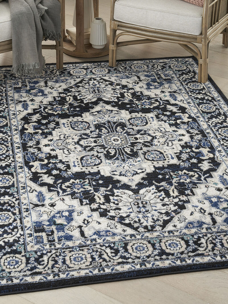 Passion PSN33 Black/Ivory 5'3" x 7'3" Rug image number 6