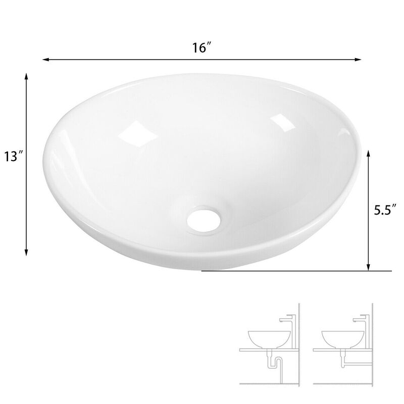 Bathroom Ceramic Vessel Sink for Stylish and Modern Bathroom Vanity Design