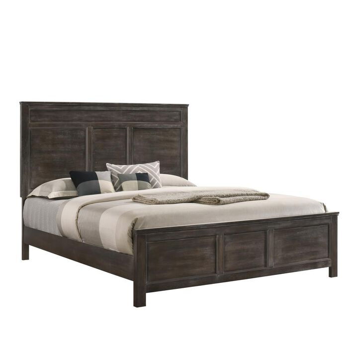 New Classic Furniture Furniture Andover Contemporary Solid Wood 6/0 Wk California King Bed in Nutmeg