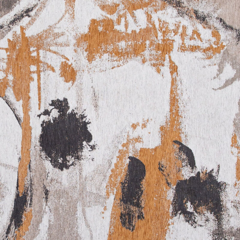 HomeRoots Round Abstract Non Skid Area Rug image number 2