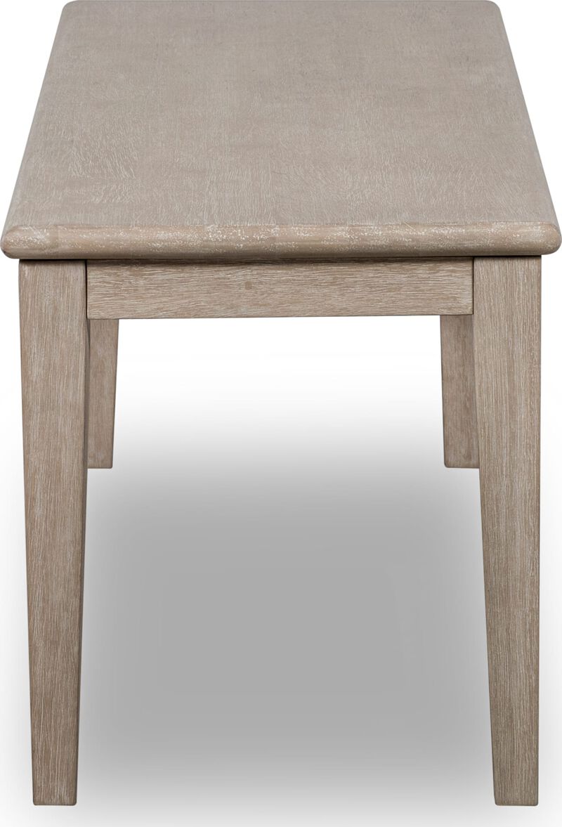 Camden Oak Wood Bench in Chai