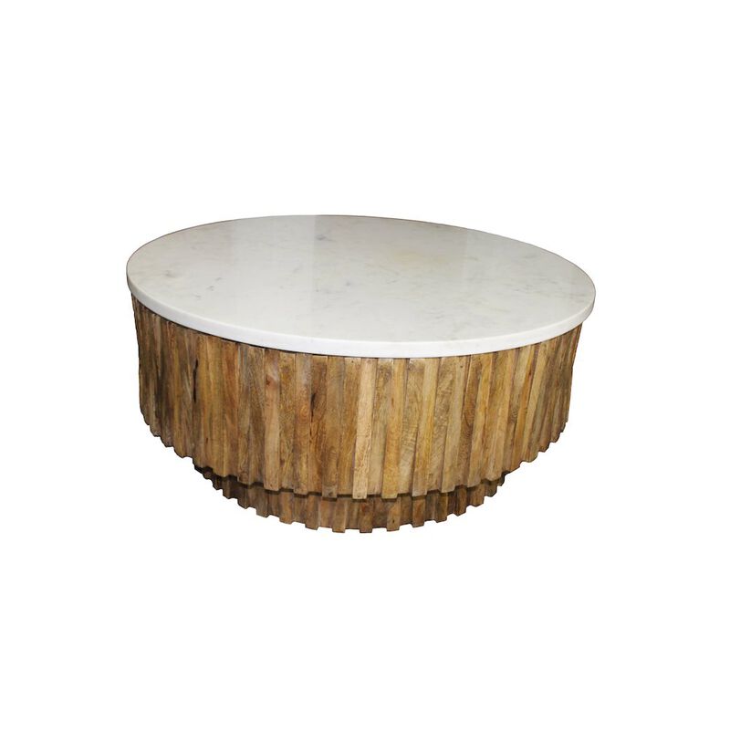 Cooper Cocktail Table with Marble Top