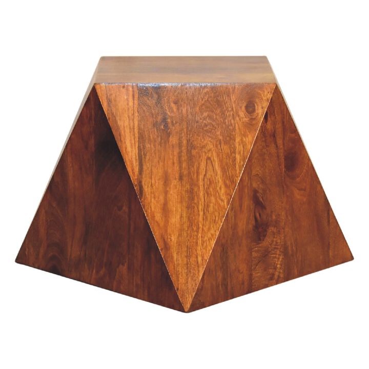 Artisan Furniture Chestnut Abstract End Table