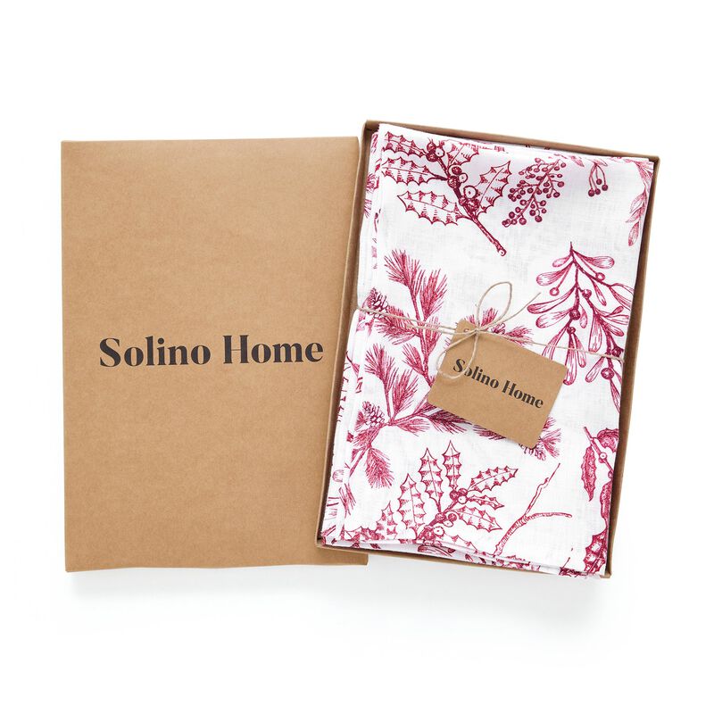 Linen Dinner Napkins - Winter Forest image number 7