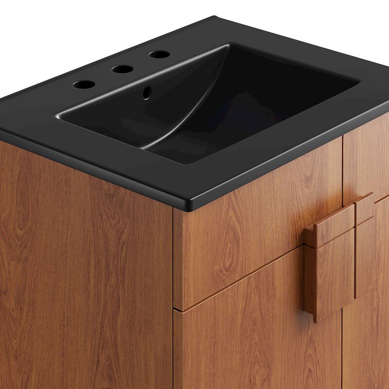 Modway Miles Vanity, Black Walnut image number 8