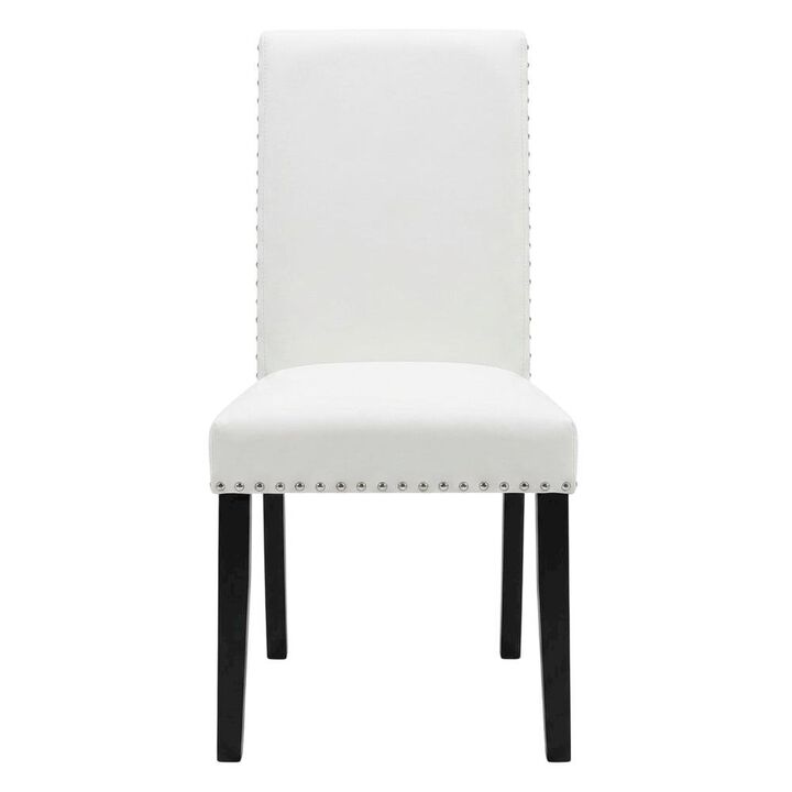 Fabric-Upholstered Accent Chair for Living Room, Bedroom, or Office, White