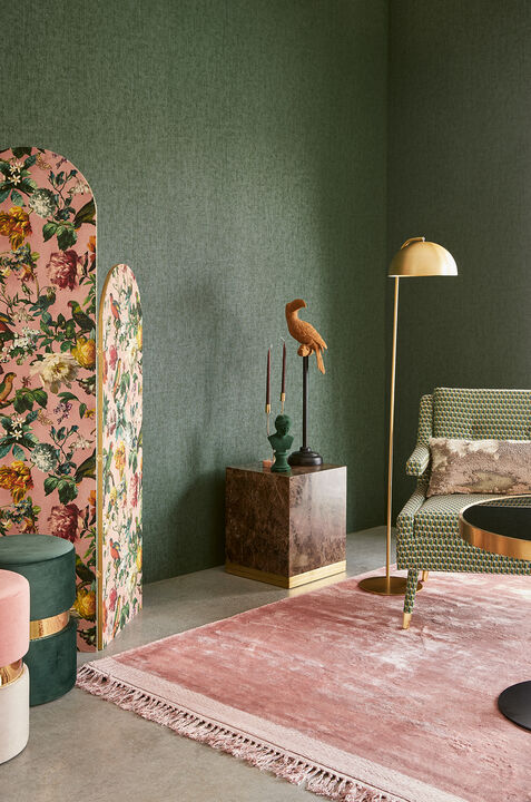 Claude Blush Floral Wallpaper