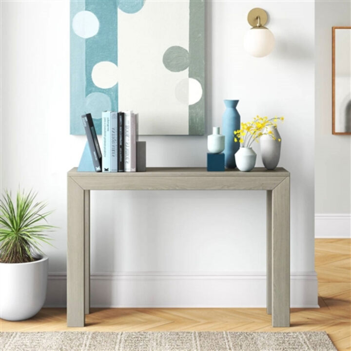Solid Wood Modern Console Table – Sleek Sofa Table for Entryway or Living Room