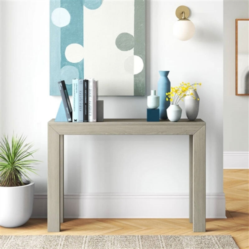 Solid Wood Modern Console Table – Sleek Sofa Table for Entryway or Living Room