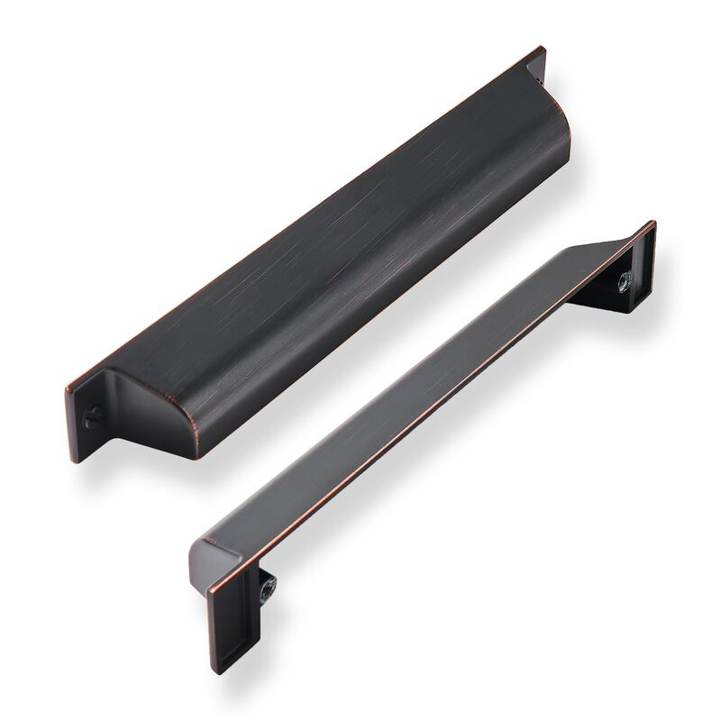 ZAUYX 5 Pack 5 Inch Center to Center Oil Rubbed Bronze Cabinet Cup Pulls Drawer Pulls Kitchen Hardware Channing Cup Pulls Drawer