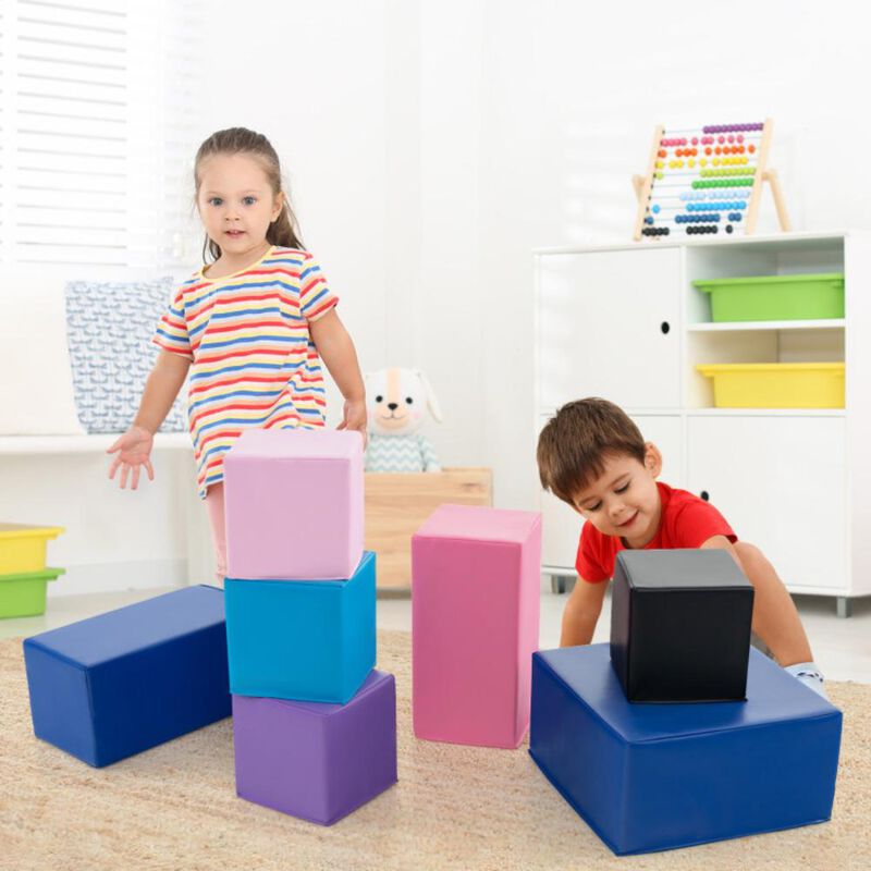 Hivvago 7-Piece Big Foam Building Blocks for Toddlers and Kids