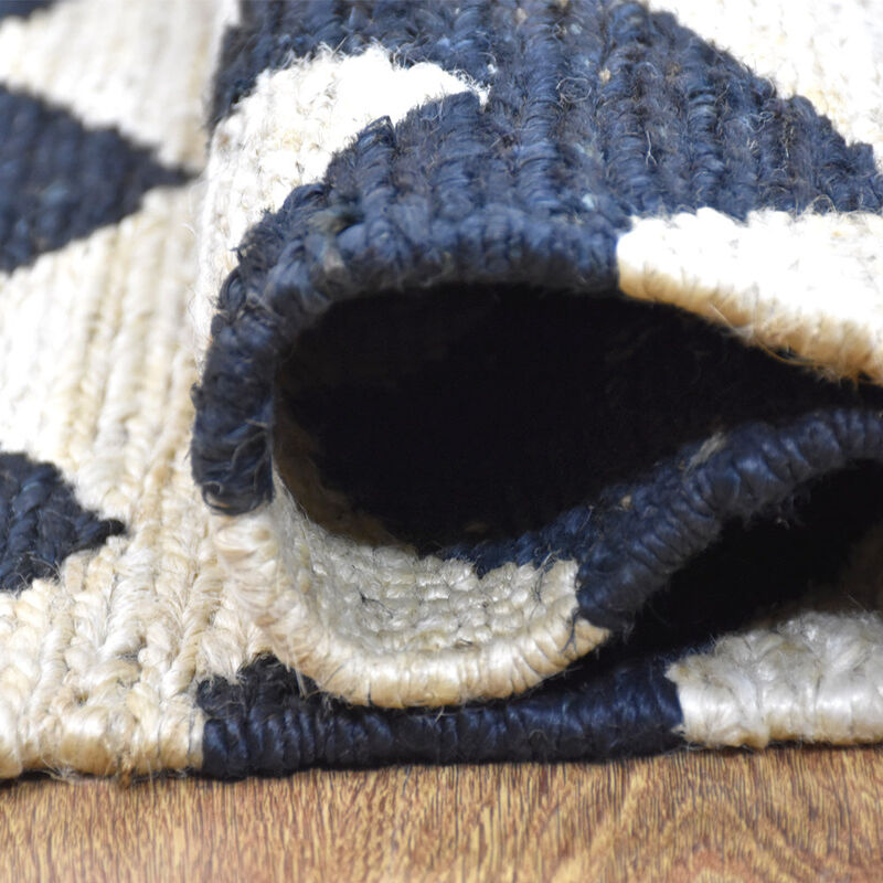 HAND KNOTTED SUMAK JUTE ECO-FRIENDLY Contemporary AREA RUGS  - Rectangle Shape, Contemporary, High Pile, Natural Fiber, Outdoor Indoor Handmade Area Rugs (J00014) image number 5