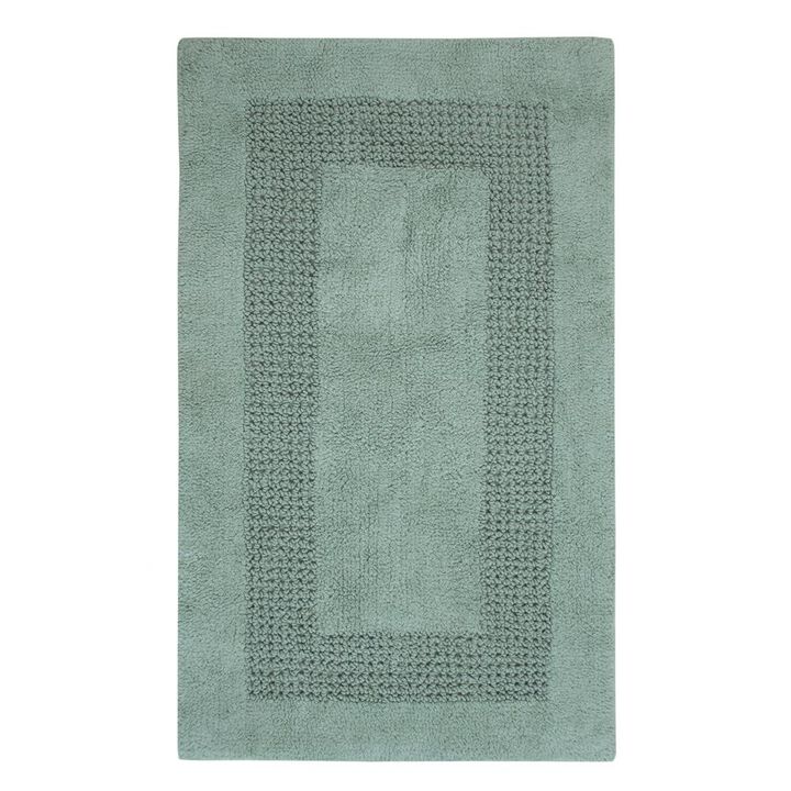 Perthshire Platinum Collection Beautiful Cotton Bath Rug Features Classic Racetrack Design Rug