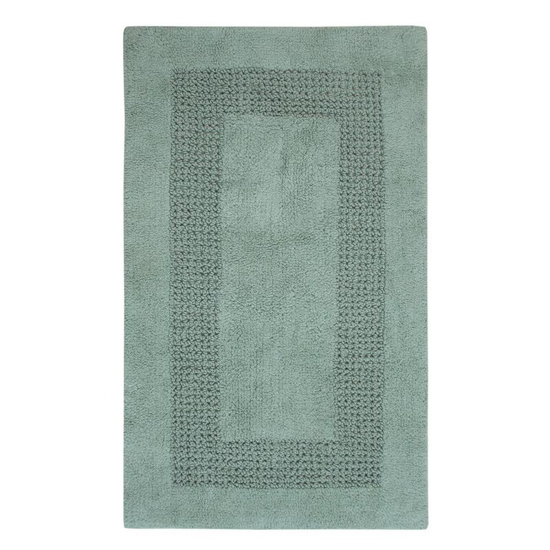 Perthshire Platinum Collection Beautiful Cotton Bath Rug Features Classic Racetrack Design Rug