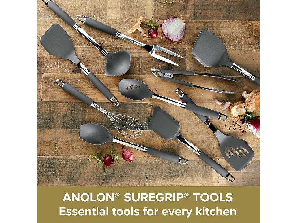 Anolon SureGrip Nylon Nonstick Kitchen Utensil 10-Pc. Set