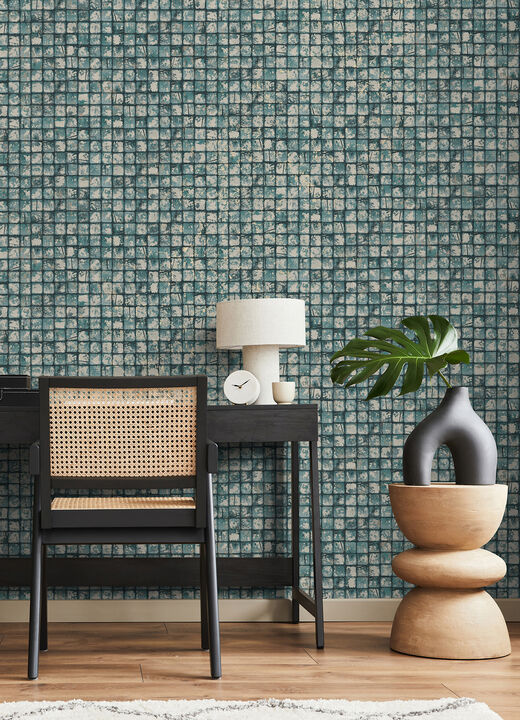 Kingsley Blue Tiled Wallpaper (Set of 2)