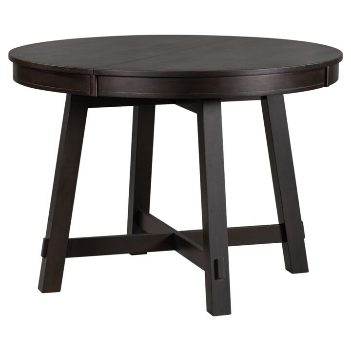 Hoswos Farmhouse Extendable Round Dining Table