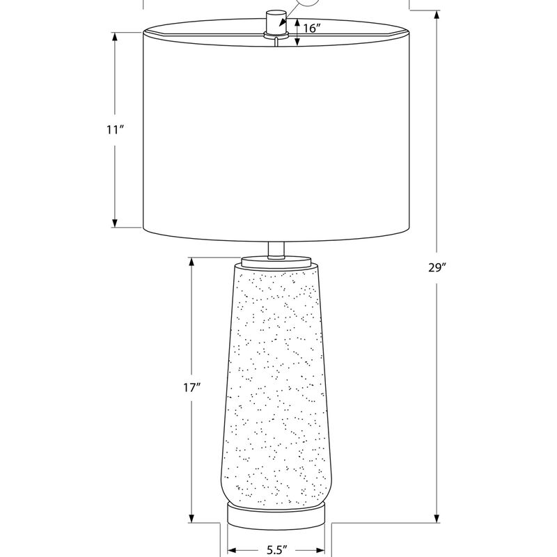 ELEMENT ACE Modern Textured Cylinder Base Table Lamp with Linen Drum Shade, 3-Way Rotary Switch Accent Lighting for Nightstand Living Room Side End Table image number 2