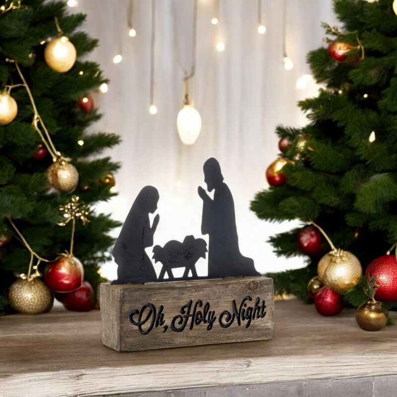 Holy Family Figurine for Religious Christmas Décor and Nativity Display