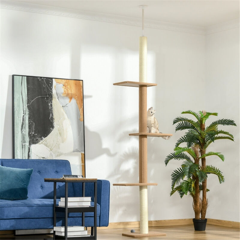 Multi-Level Cat Tree with Scratching Posts, Perches, and Cozy Hideaways for Cats