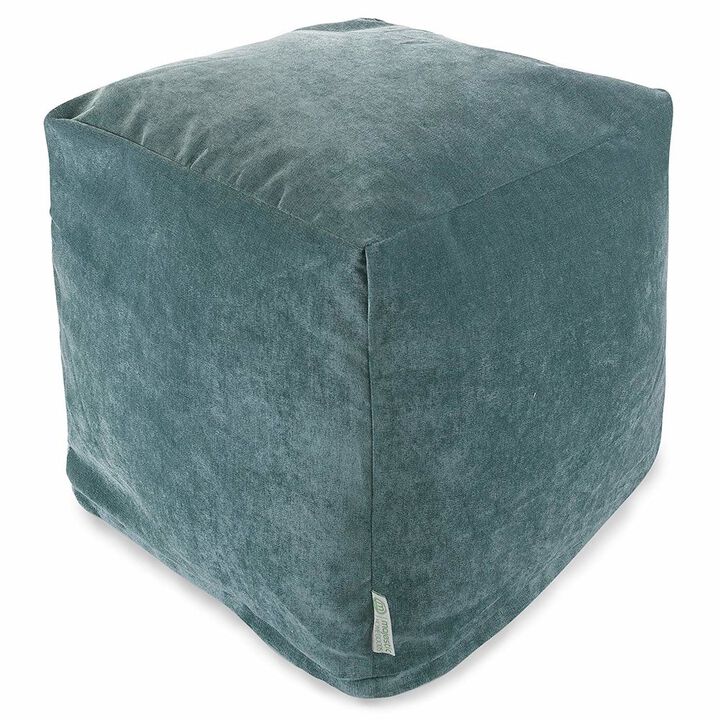 Majestic Home Goods Cube Pouf Villa Azure
