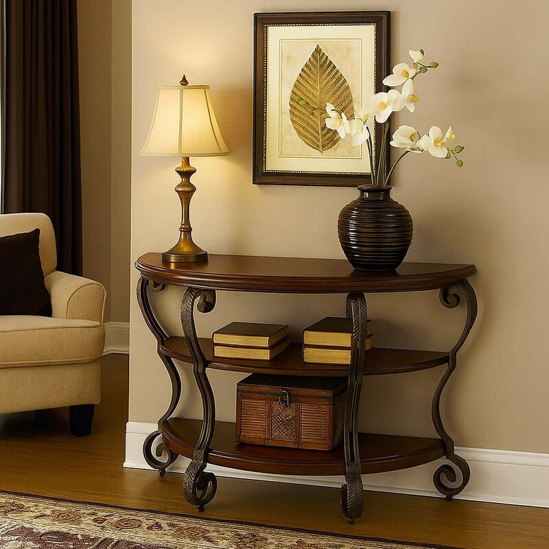 May Transitional Style Sofa Table