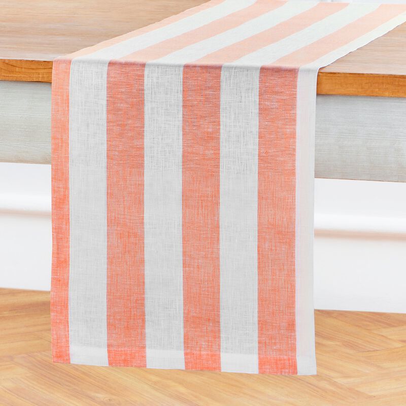 Linen Table Runner - Cabana Stripe