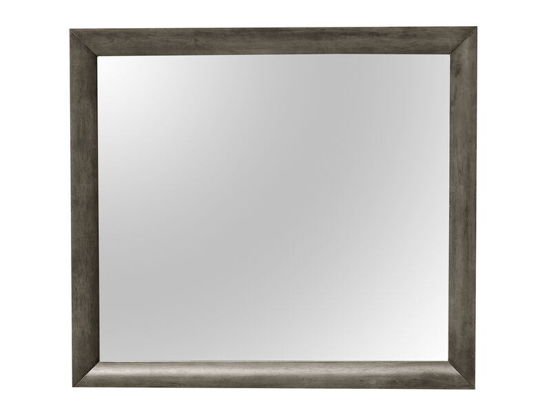 Marilla 35 in. x 39 in. Modern Rectangle Framed Dresser Mirror