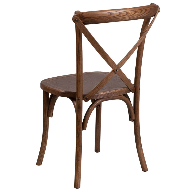 Wood Cross Back Chairs image number 6