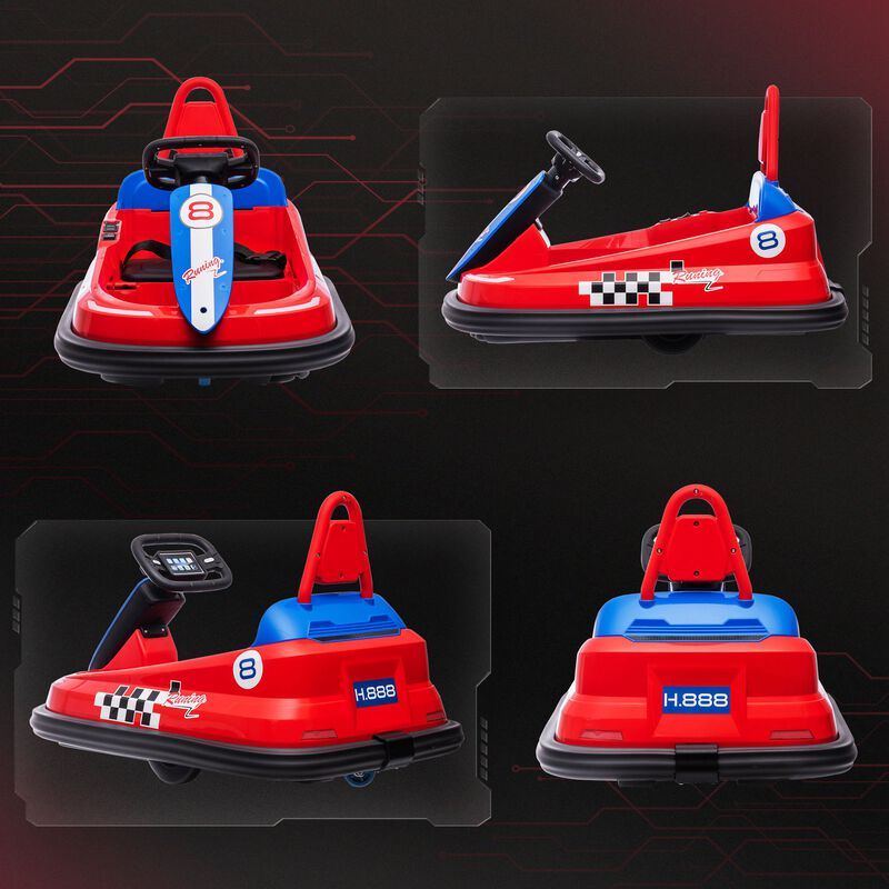 BreeBe Bumper Car for Kids, 360 degree Rotation 6V Electric Ride On Bumper image number 7