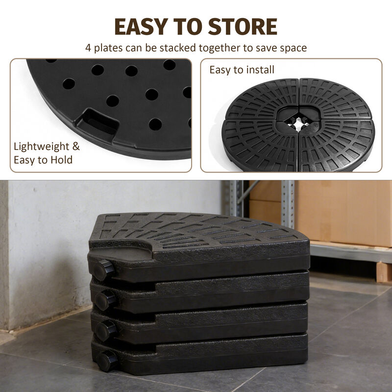 Heavy-Duty Fan-Style Cantilever Umbrella Base image number 8