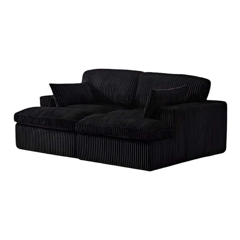 Oversized Double Chaise Lounge Sofa Bed with Deep Seat and Plush Upholstery image number 0