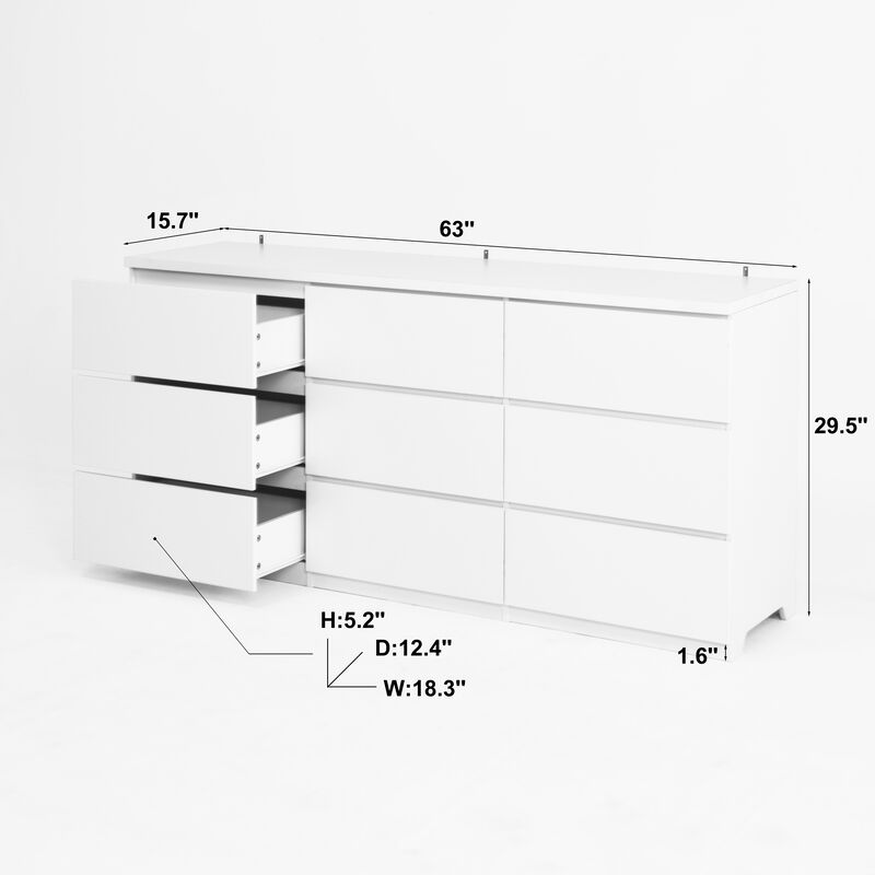 Retrir 9 Drawer Dresser image number 4