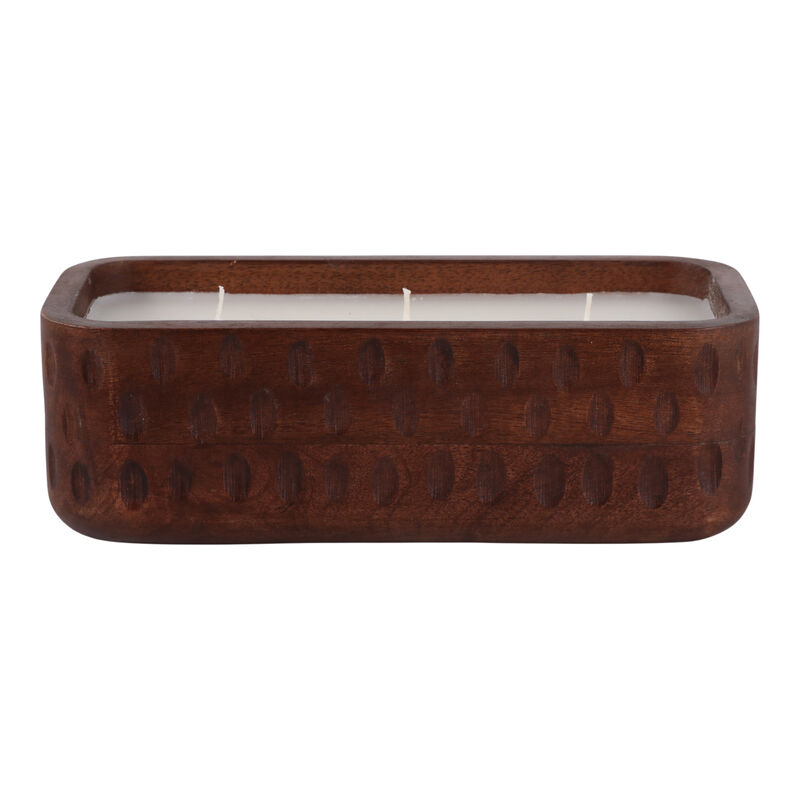 Vanilla Hammered Wood Candle image number 3
