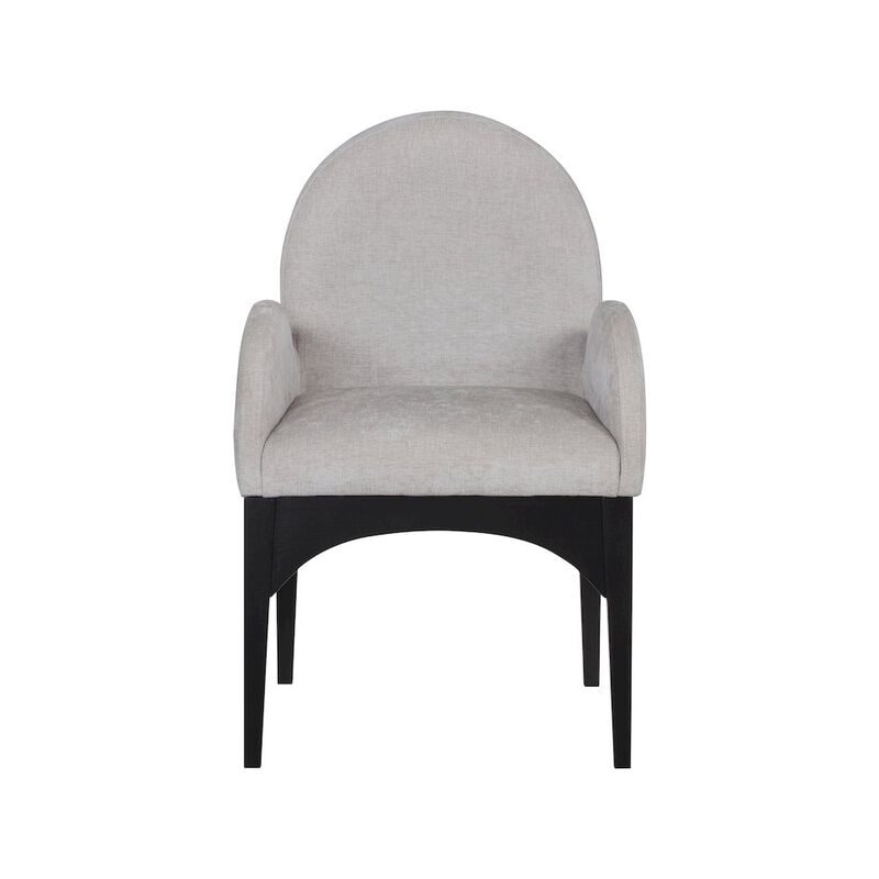 Meridian Furniture Waldorf Grey Chenille Fabric Dining Chair