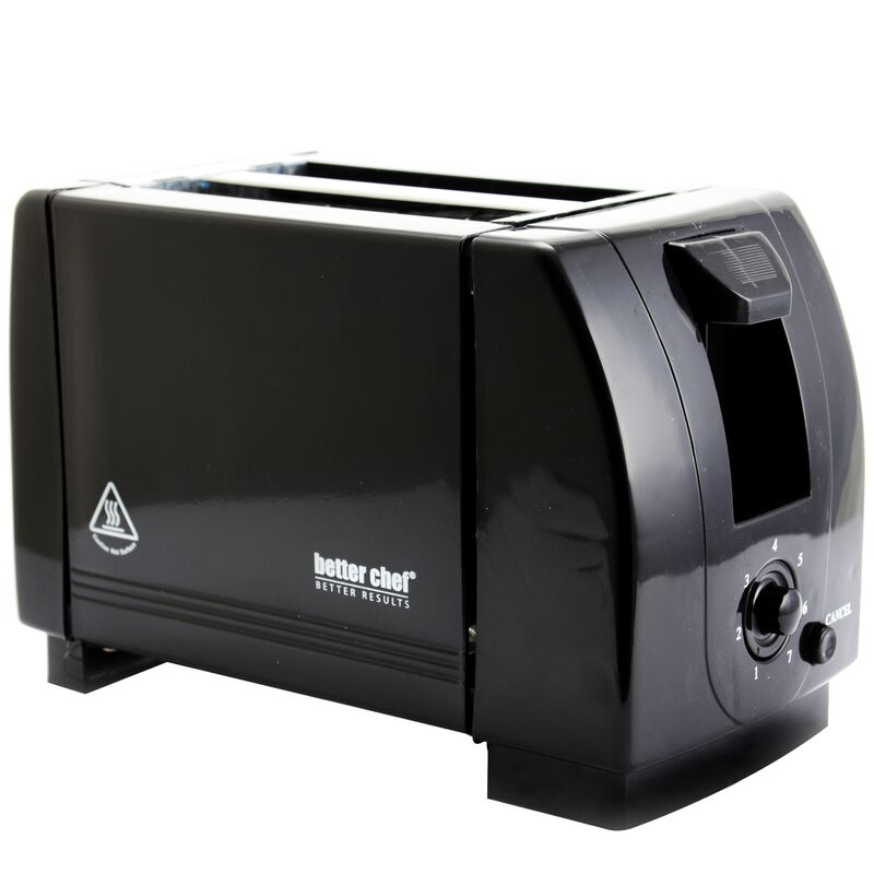 Better Chef 2-Slice Black Toaster
