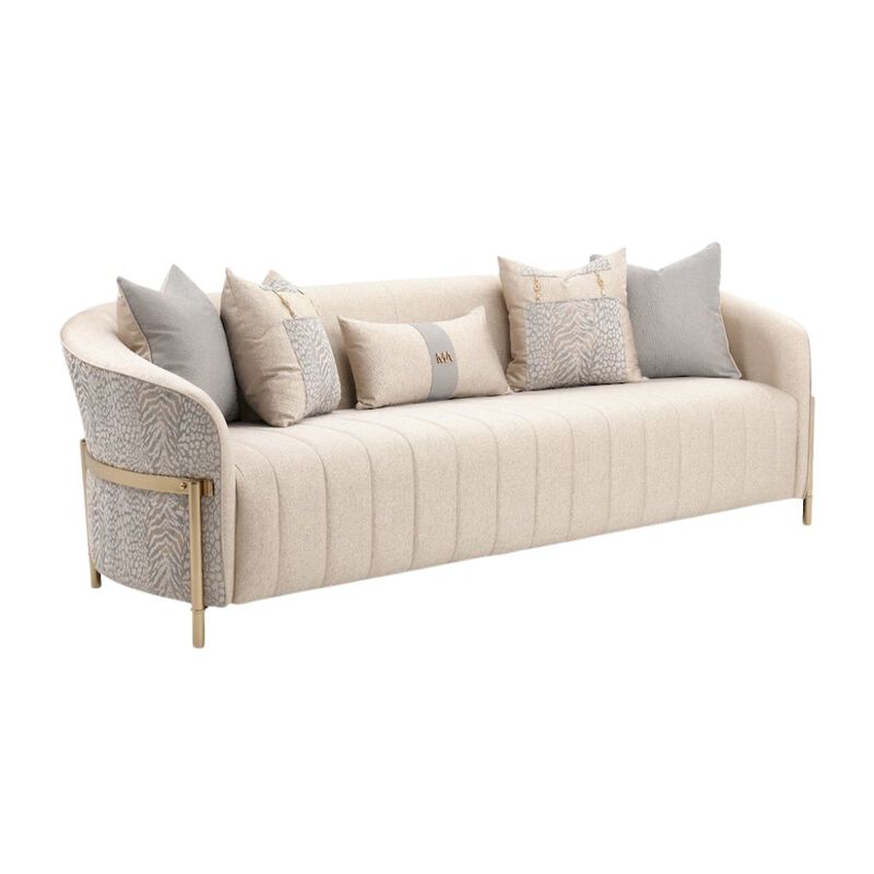 Starlight Canyon Home Gold Beige Accent Chair, Living Room Comfy Chair for Reading and Relaxation image number 0