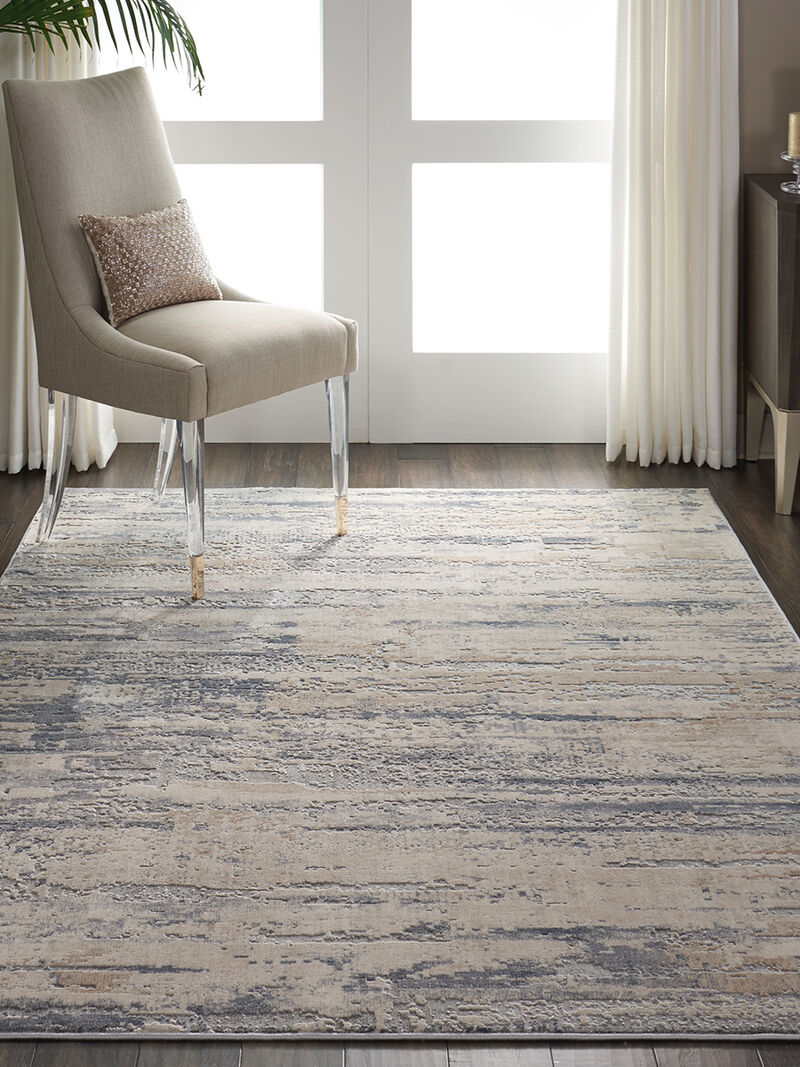 Rustic Textures RUS04 Beige/Gray 5'3" x 7'3" Rug