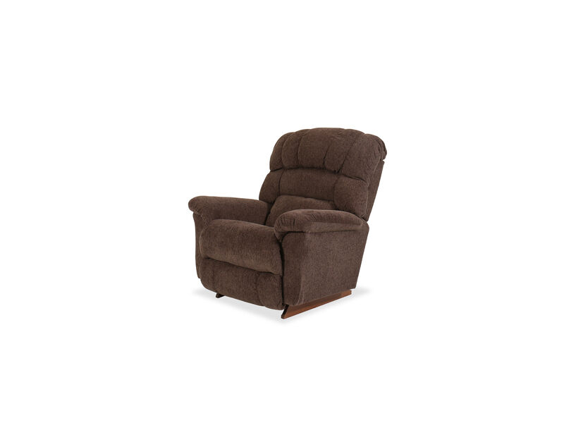 Randell Espresso Power Rocking Recliner with Headrest & Lumbar