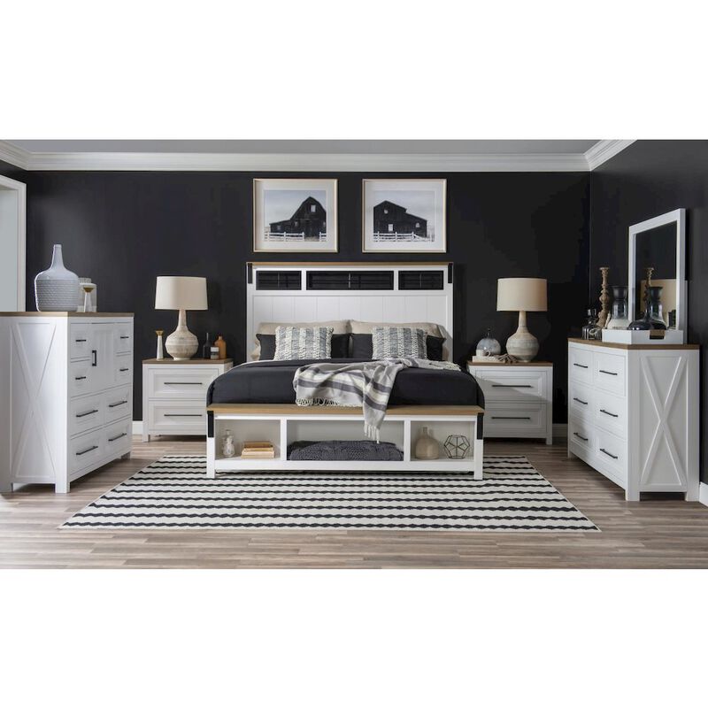 Legacy Classic Franklin Nightstand - 2 Drawer with Outlets & USB Ports