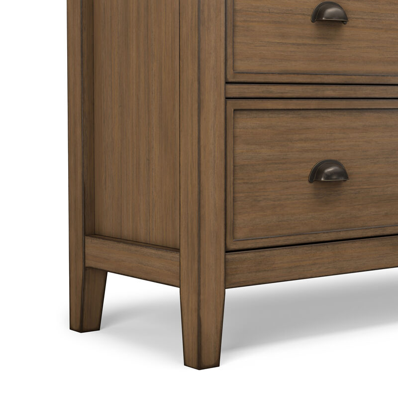 Redmond SOLID WOOD 39 inch Wide Transitional Medium Storage Cabinet in Rustic Natural Aged Brown image number 9