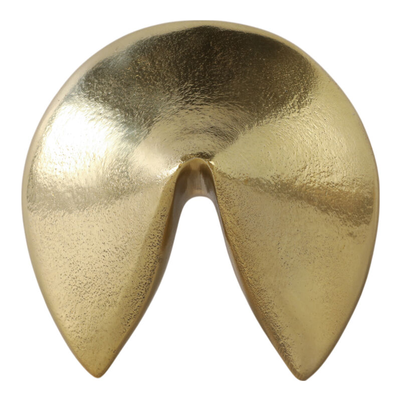 5" Metal Fortune Cookie, Gold image number 5