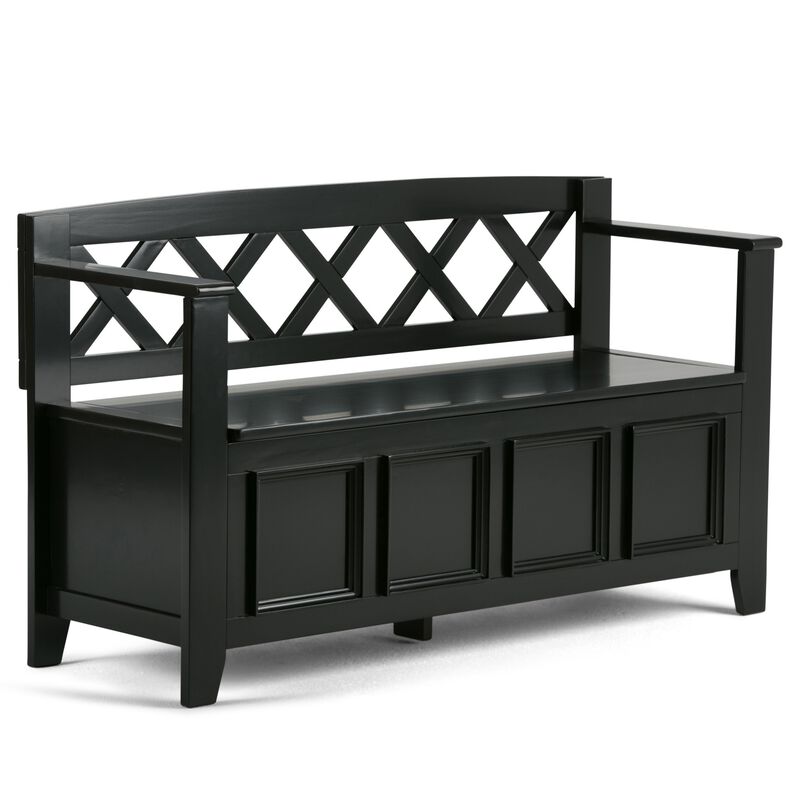 Sigzid Solid Wood Entryway Storage Bench image number 0