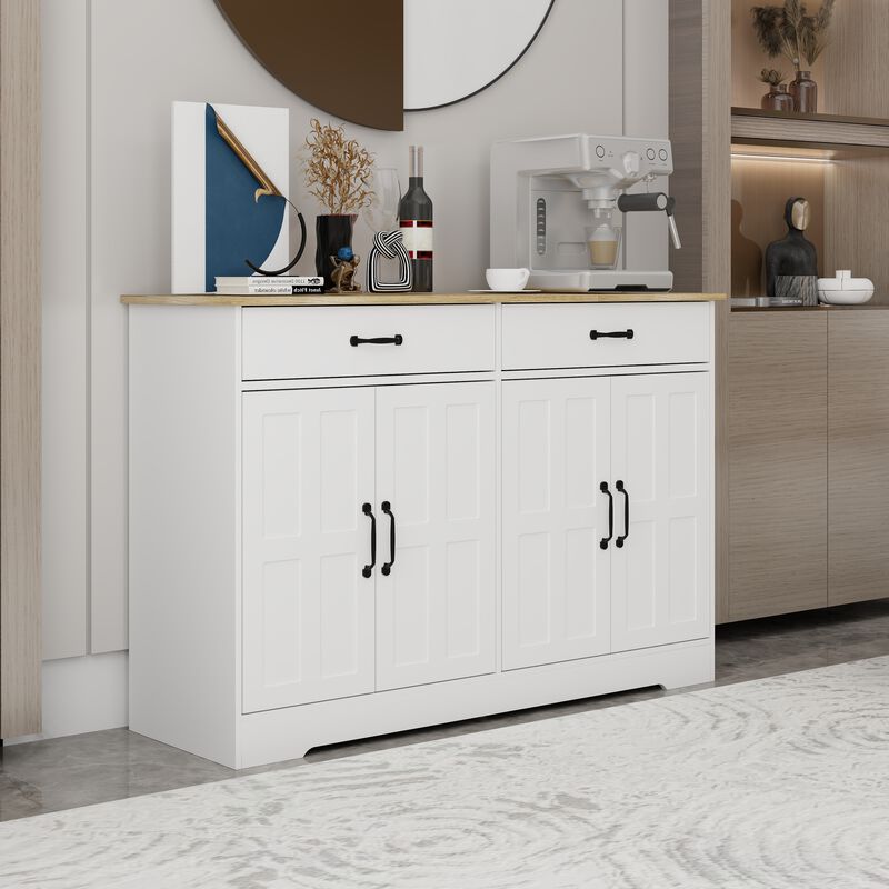Gwazet Sideboard Buffet Cabinet image number 4